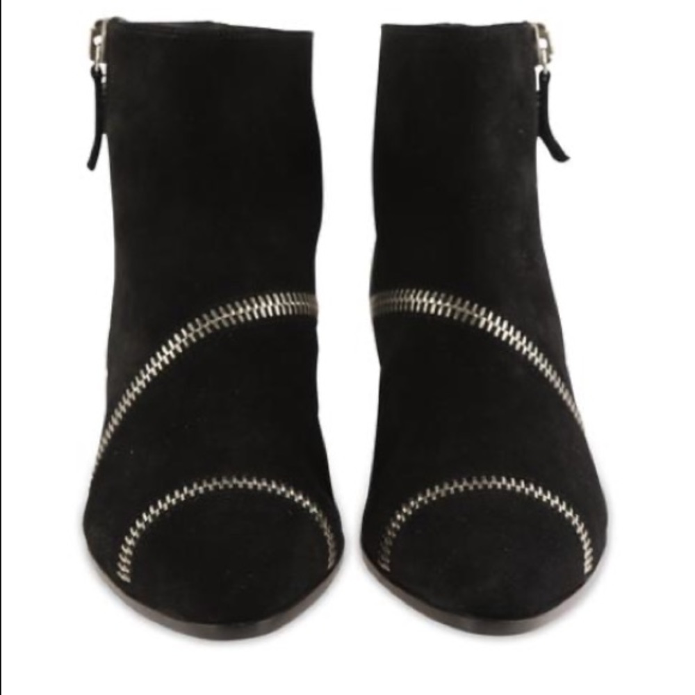 Giuseppe Zanotti Black Zipper Biker Booties EU 40